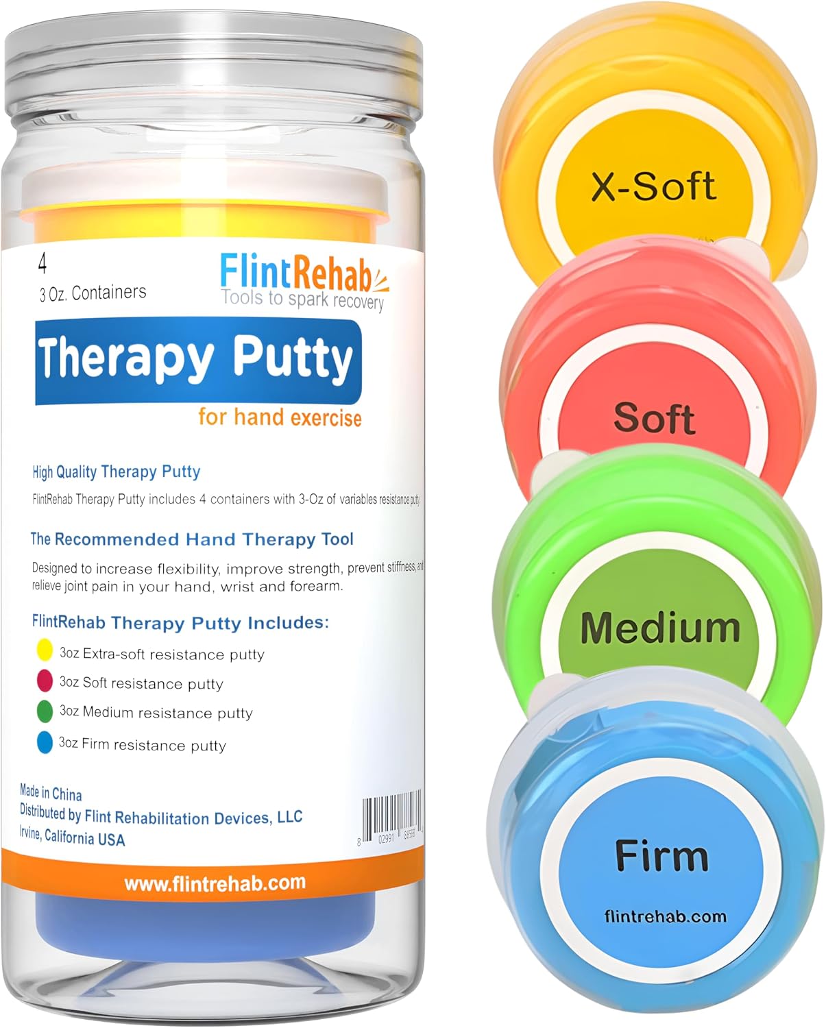 FlintRehab Therapy Putty (4-Pack)