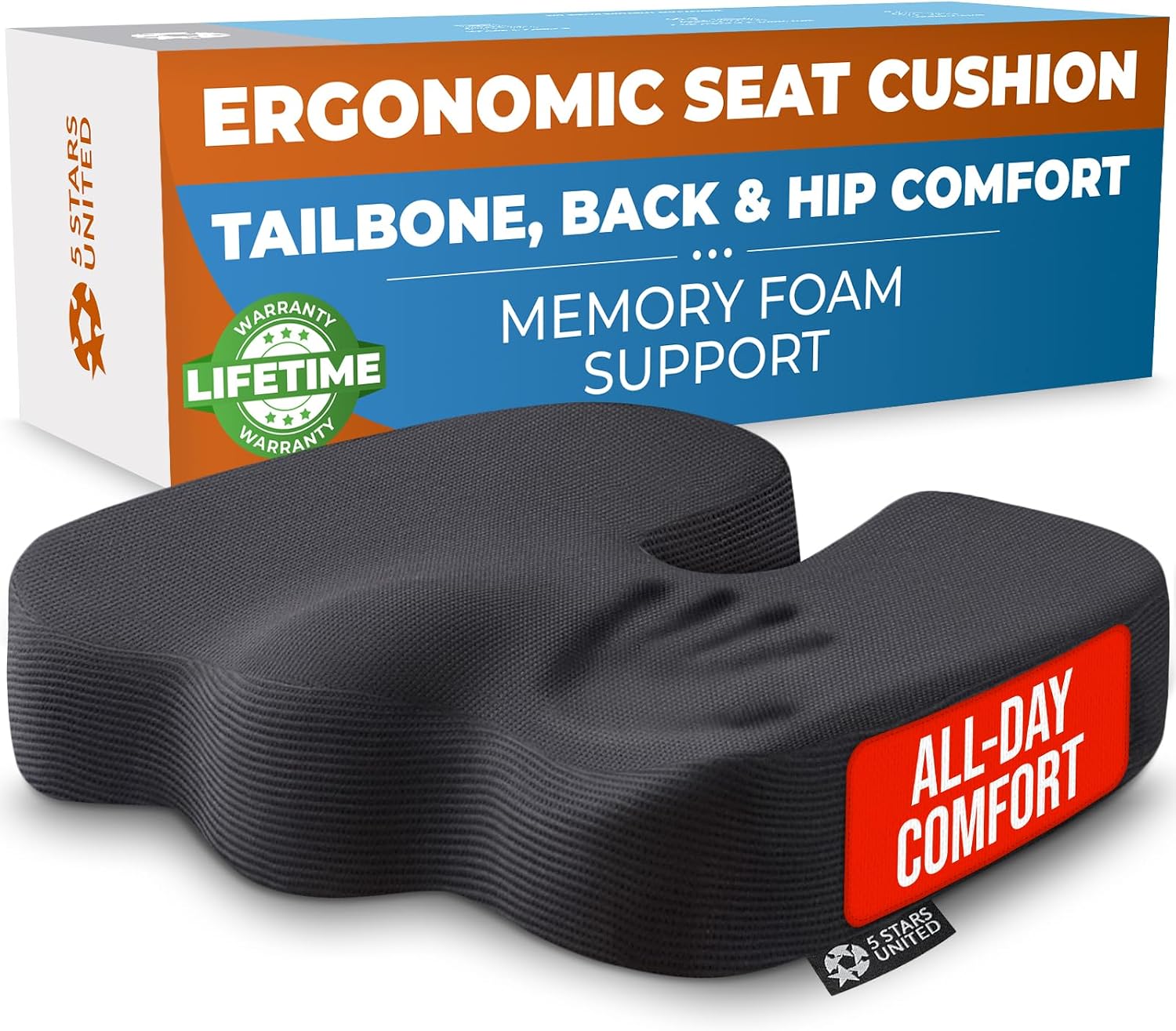 Seat Cushion for Office Chairs (18x14in)